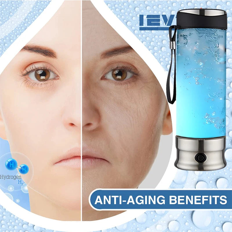 Advanced ORP Hydrogen Bottle - Electric Water Filter and Ionizer for Healthier, Hydrogen-Rich Drinking Water